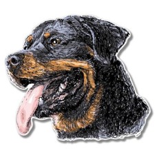 Rottweiler Car Laptop Phone Vinyl Sticker - SELECT SIZE