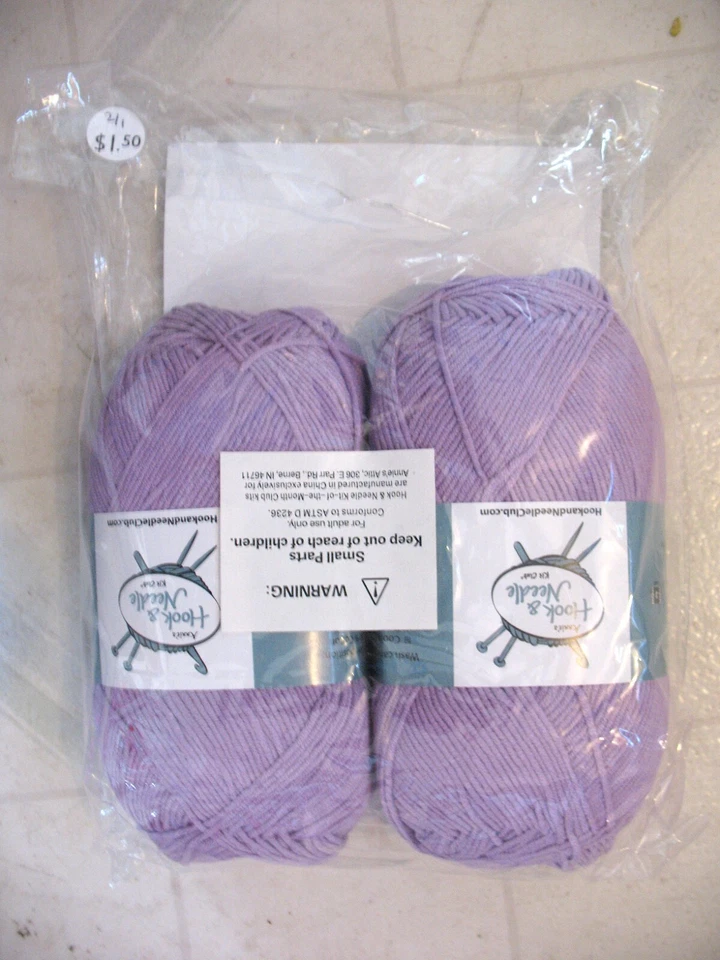 KIT GANCHO Y AGUJA Annie's Cuatro Estaciones Bufanda Femenina Crochet 2 Hilos Lavanda sk Foto 2 de 4