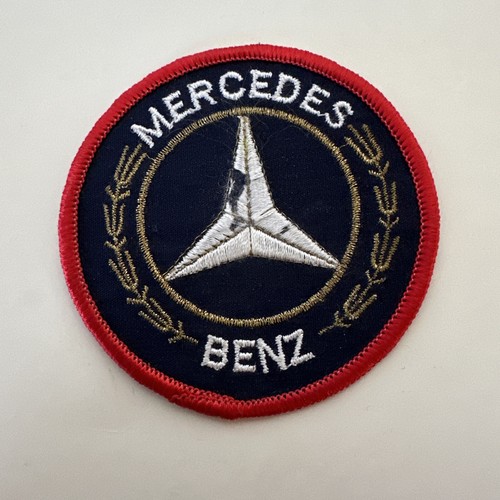 5 VINTAGE MERCEDES BENZ LUXURY CAR GERMAN AUTOMOBILE CREST EMBLEM PATCHES - Picture 10 of 12