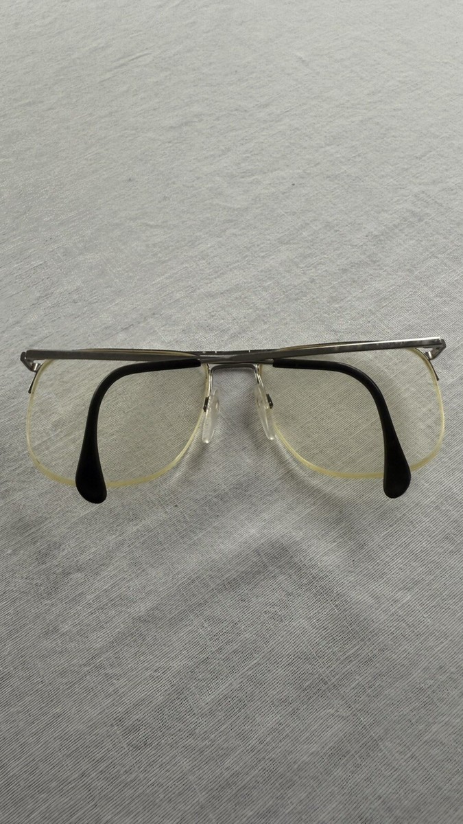 VTG Silhouette M7011/50 Black Metal Half-Rim Sunglasses Frame Austria 58-18-140 Silhouette M7011 Eyeglasses Frame Austria 58 18 140mm Half  main image 3