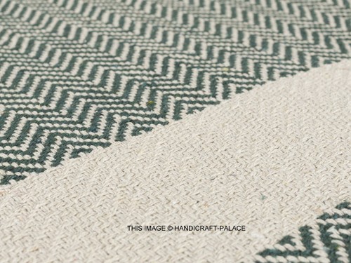 LUXURY 100% COTTON WOVEN HERRINGBONE SOFA CHAIR BED THROW FRINGED COVER BLANKET - Picture 27 of 43