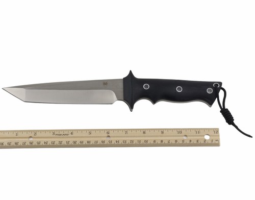 Cobratec Knives Renegade Fixed Blade Knife Black G10 Handle Full Tang Tanto - Picture 4 of 6