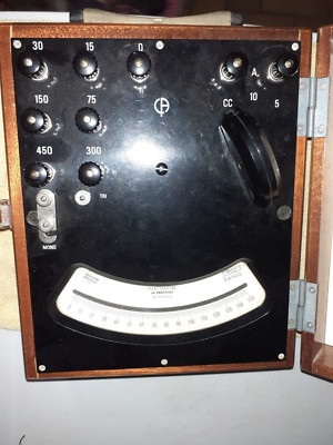 Altes astatisches Präzisions-WATTMETER CHAUVIN ARNOUX MD7 im Etui