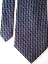 DKNY Men's Silk Wavy Neck Tie Gray Multi 3 3/4" x 57"