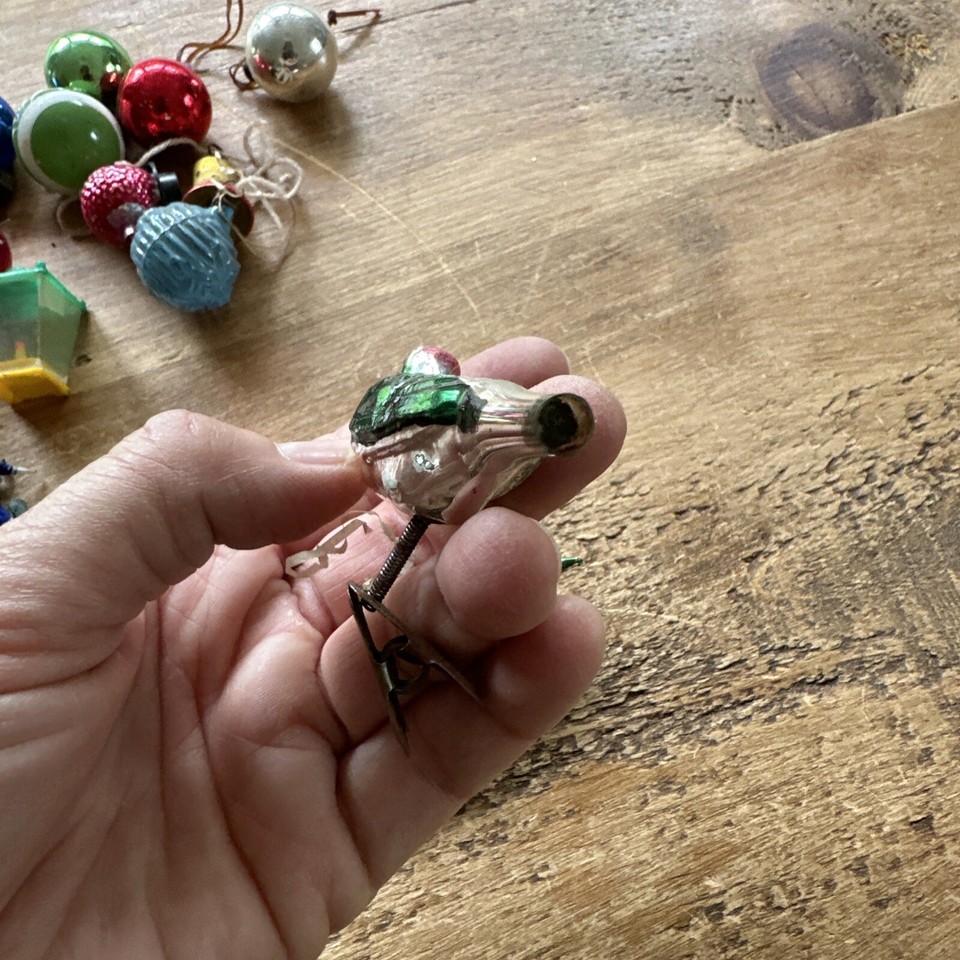 VINTAGE GLASS BIRD CHRISTMAS DECORATIONS, CLIP ON eBay