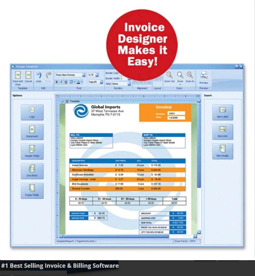 Avanquest BEST SELLING My Invoices & Estimates Deluxe Windows, See Description - Image 3 of 4