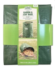 “NEW” Expert Gardener 53 Gallon Garden & Leaf Bags, 2 Pack, Green, 53 gal