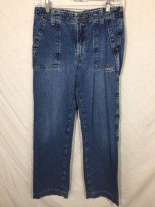 Lucky Brand Peto para mujer Blue Jeans Largo Tiro Bajo Talla 6 28 hecho  americano | eBay