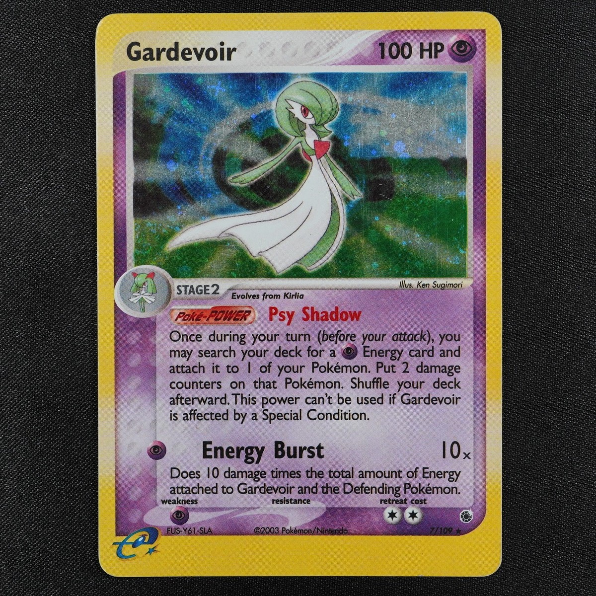 Pokemon Card Gardevoir FUS-Y61-SLA Nintendo 2003 HP100 English