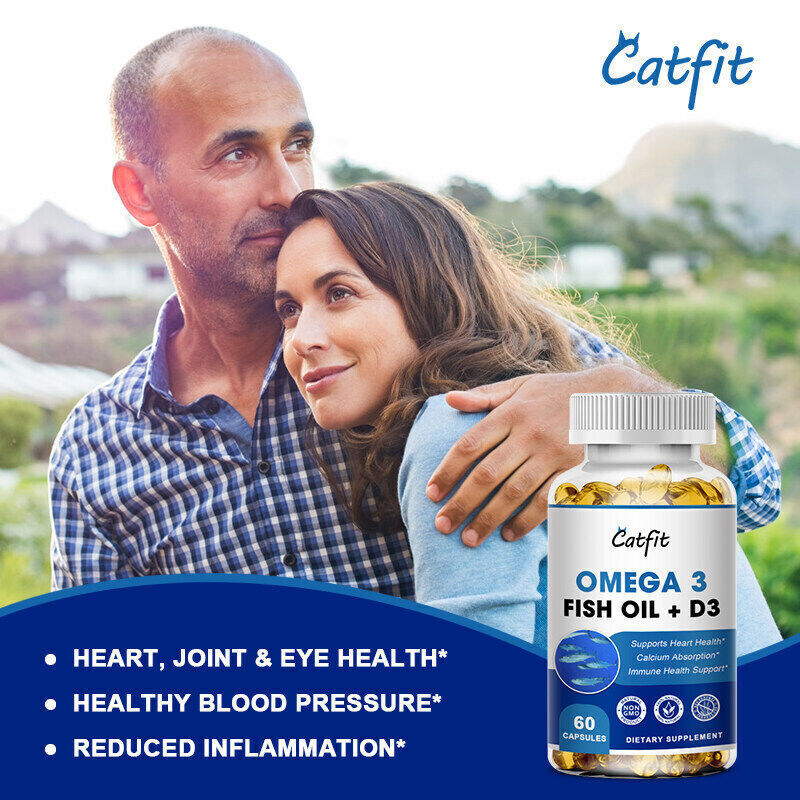 omega 3 fish oil capsules 3x strength 3600mg epa & dha, highest potency Caps eBay