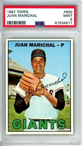 1967 Topps Juan Marichal PSA 9 #500 Giants  12172