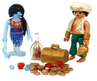 PLAYMOBIL 1005 Rarität Figur mit Flaschengeist Aladdin mit Genie NEU OVP Orient