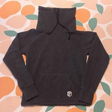 Born Primative Cowl At The Half Moon Workout Top Women's Large Gray Long Sleeve