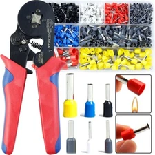 670PCS Cable Cord Pin End Bootlace Ferrule Terminal Set with Wire Crimper