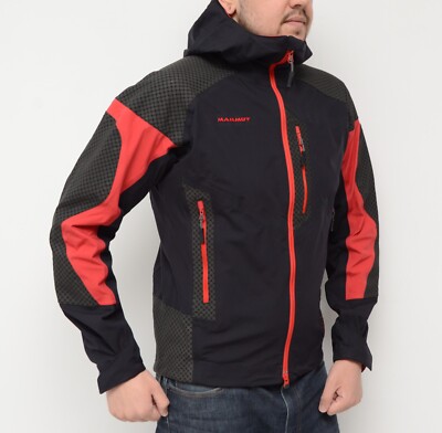 Men's Mammut Extreme Hooded Full Zip Black Jacket Size M Men's Mammut Extreme Hooded Full Zip Black Jacket Size M