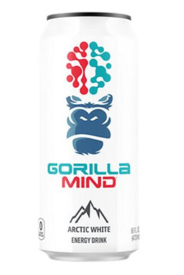 Gorilla Mind Energy Drink  Arctic Weiß (12 Dosen , 16 Fl. Unzen Jeder )