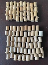 REDUCED $ VTG 90+ Empty Wood Thread Spools RIchardson Heminway Corticelli etc