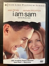 I Am Sam (DVD, 2001) Sean Penn Michelle Pfeiffer New Line Platinum Series