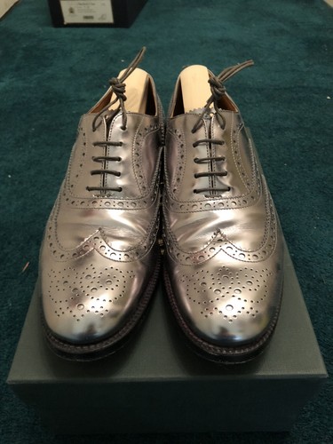 Church Silver Brogues - Burwood Size 6 