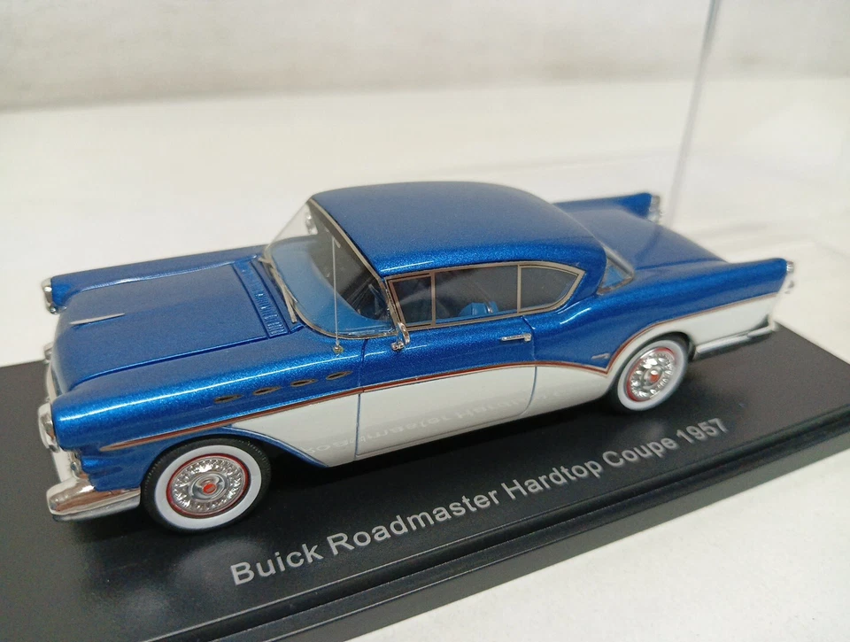 Buick Roadmaster Hardtop 1957 44074 Matallic Blu W Neo Scale Models 1/43-ZR-I19 - Immagine 4 di 4
