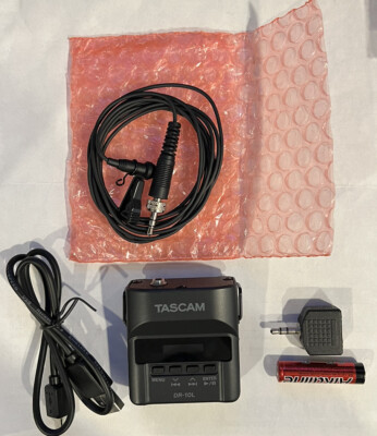 Tascam DR-10L Portable Digital Audio Recorder  Lavalier Microphone New No Box