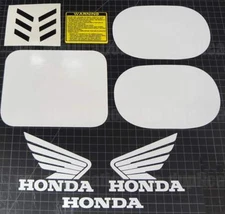 1991 QR50 9pc White Decal Set MX vintage 91' Motorcycle Sticker Graphics