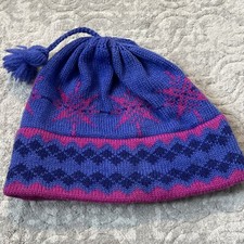 Beanie Cap/Hat Handcrafted Vermont Originals Nordic Wool Tassel USA