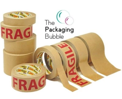 Brown Kraft Paper Packaging Parcel Tape Eco Friendly Biodegradable Recyclable50m