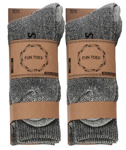 Men heavy duty PRIME Merino Wool Socks 4 Pack for winter ski & trailing - Click1Get2 Offers