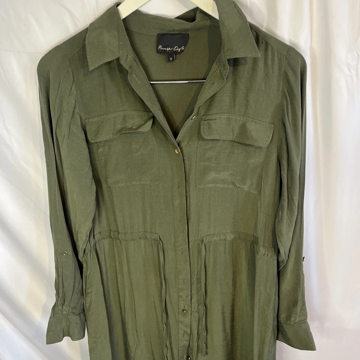 Phase eight khaki hot sale dress
