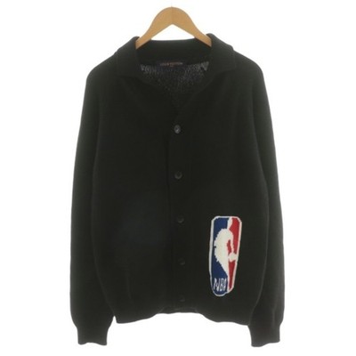 Louis Vuitton NBA カーディガン ブラック Louis Vuitton x NBA Giant Monogram Logo Cardigan L Black Rm211m