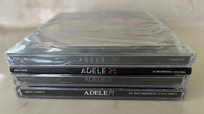 Lot 4 CDs Albums by ADELE (2 Are Brand NEW) - 19 + 21 + 25 + 30