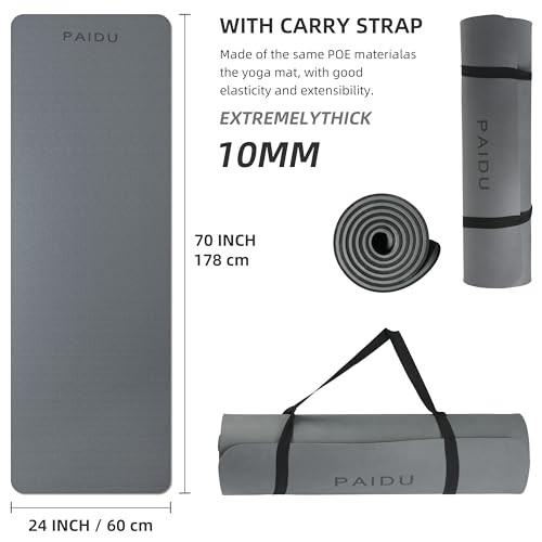 Non-Slip Thick High-Resiliency Professional POE Yoga Mat Anti-Tear