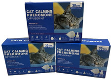 Immal Cat Calming Pheromone Diffuser Kit Lot of 3 Reduce Urine Marking 30 Days