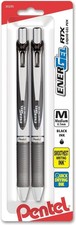 Pentel EnerGel Deluxe RTX Retractable Liquid Gel Pen, 0.7mm, Metal Tip, Black