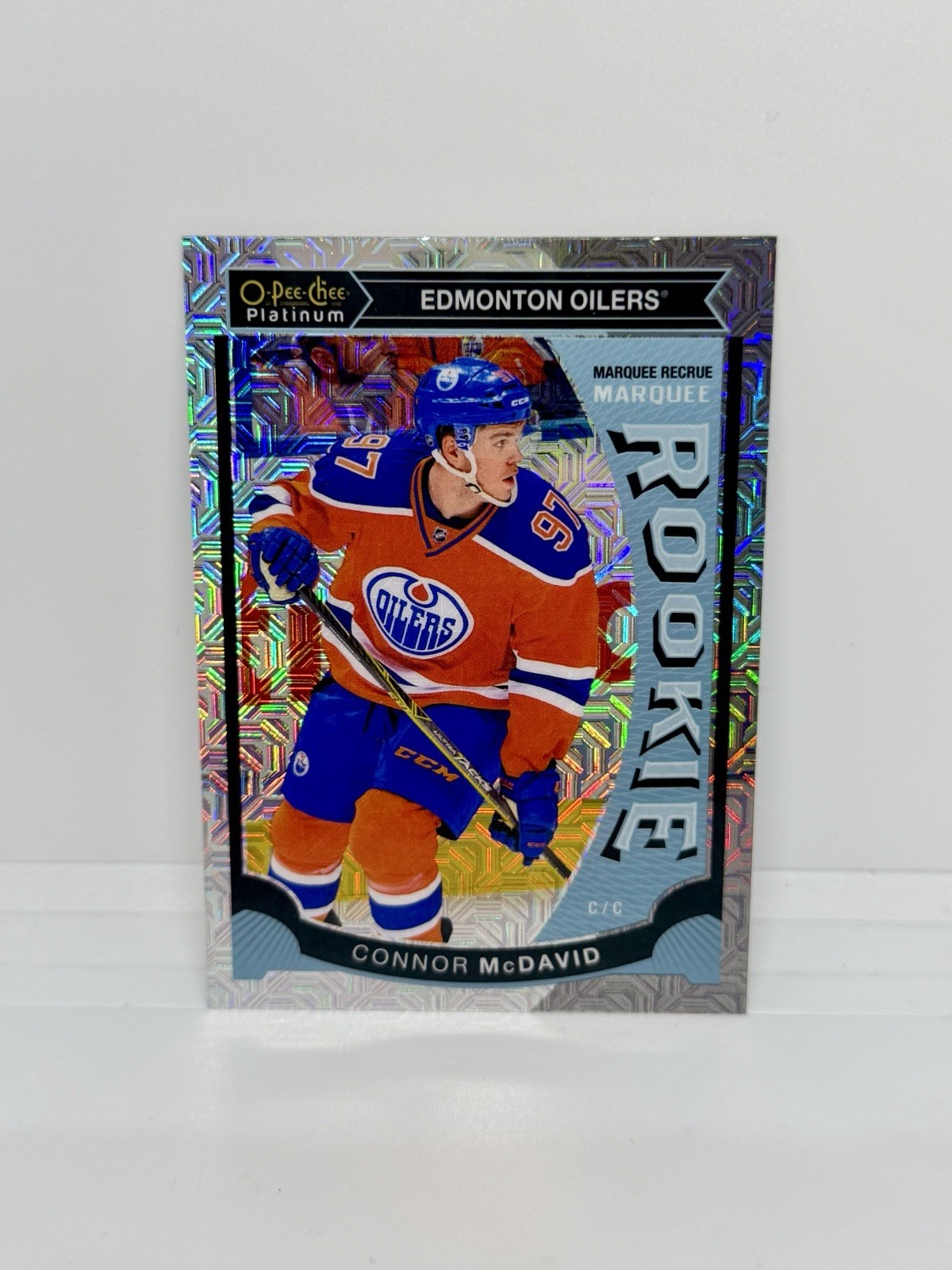 CONNOR MCDAVID Rookie 2015-16 O-Pee-Chee Platinum Marquee Traxx Oilers RC #M1