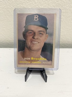 1957 Topps Don Drysdale #18 Brooklyn Dodgers Baseball Card