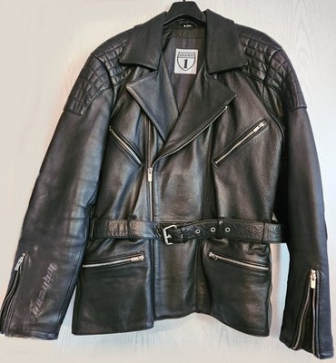 Highway1 Herren Motorrad-Lederjacke Da Grande schwarz Größe 62H (3XL)