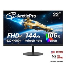 22 inch 144Hz 100Hz Monitor, Full HD 1920 x 1080p Computer 22" FHD 144Hz