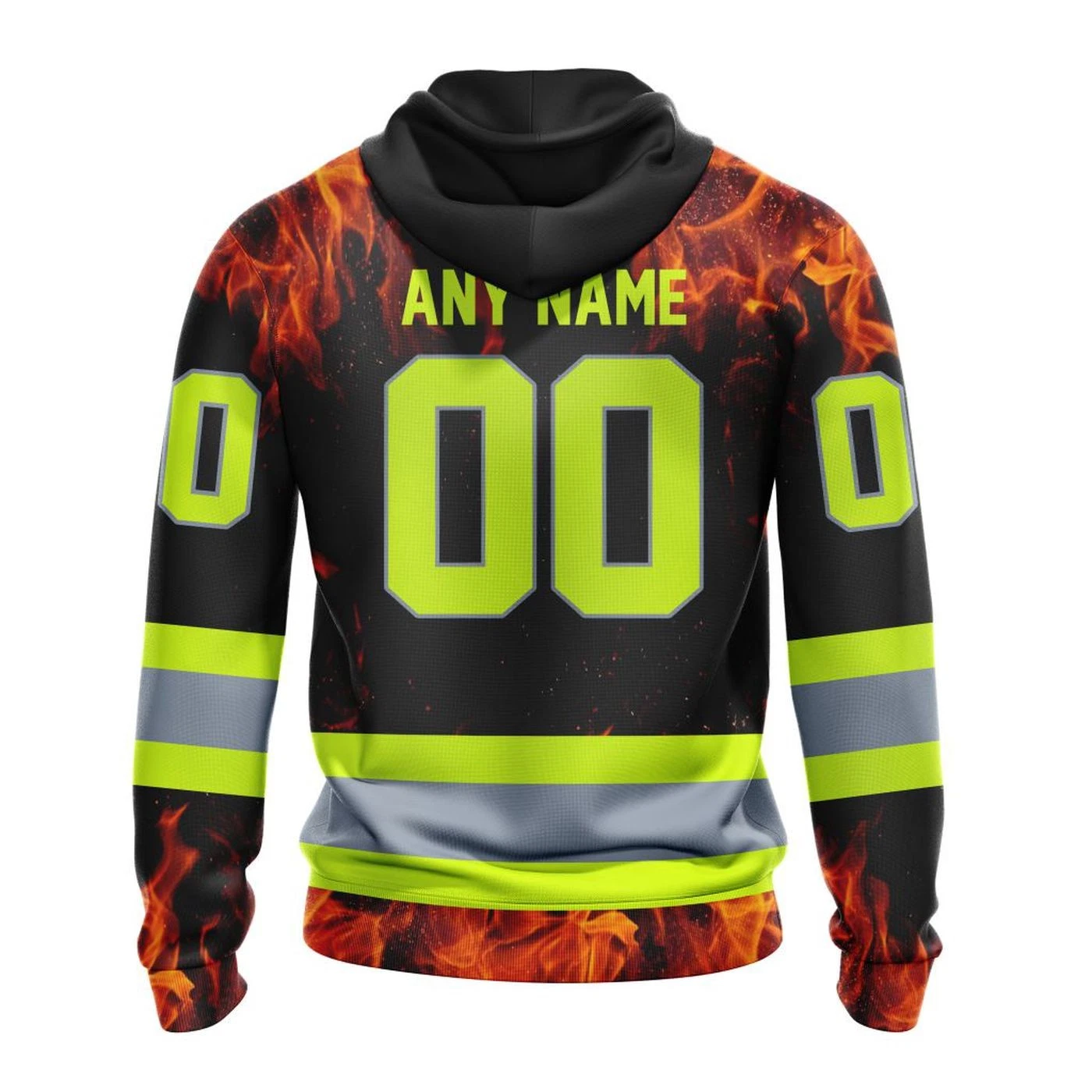Personalized Hershey Bears Honoring Firefighters Hoodie Pullover Men's Fan Gear