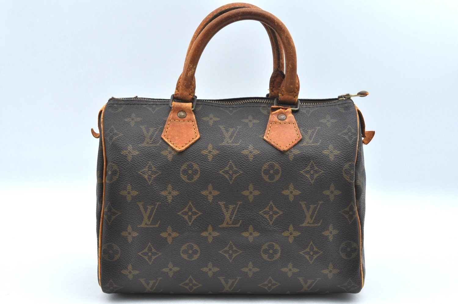 Authentic Louis Vuitton Monogram Speedy 25 Boston Hand Bag M41528 LV Junk 2232N