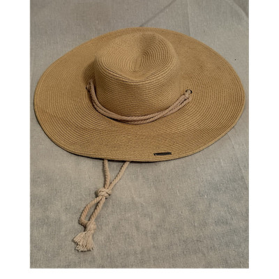 Merrell Beige Wide Brim Sun Hat w/ Chin Strap - Unisex One Size Outdoor