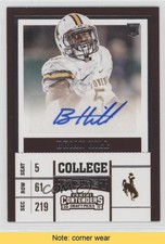 2017 Panini Contenders Draft Picks College Ticket Brian Hill #158 Auto READ 0c6