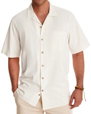 Mens Short Sleeve Linen Cotton Hawaiian Shirt Button Down Cuban Beach Tops