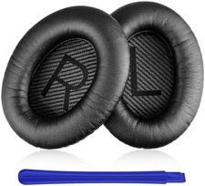 Replacement Ear Pads Cushions for Bose QC35 QC25 Black