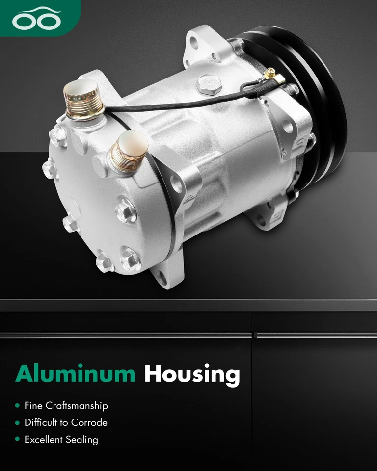 A/C AC Compressor For 1985-1994 Volvo 1985-1995 Jeep 1982-1985 Mazda 626 - Image 3 of 4