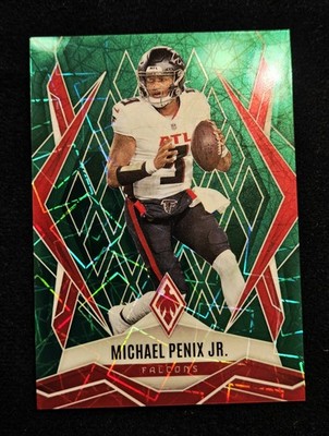 2025 Michael Penix Jr. 9/49 Panini Phoenix #7 Green Lazer Prizm Jersey Match 1/1