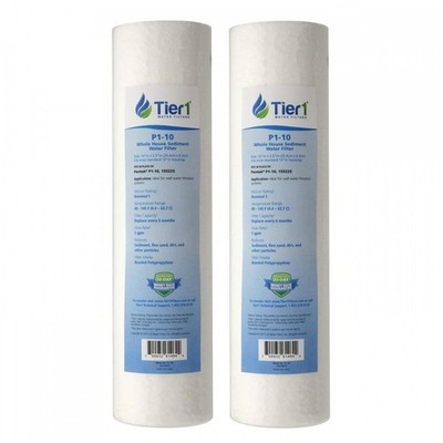 10 x 2.5 Inch 1 Micron Spun Polypropylene Sediment Water Filter 2 Pack
