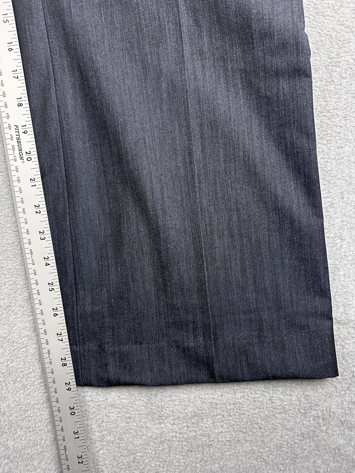 Calvin Klein Dress Pants Women 16 Gray Modern Wide Leg Taper Stretch Work Career thumbnail 7