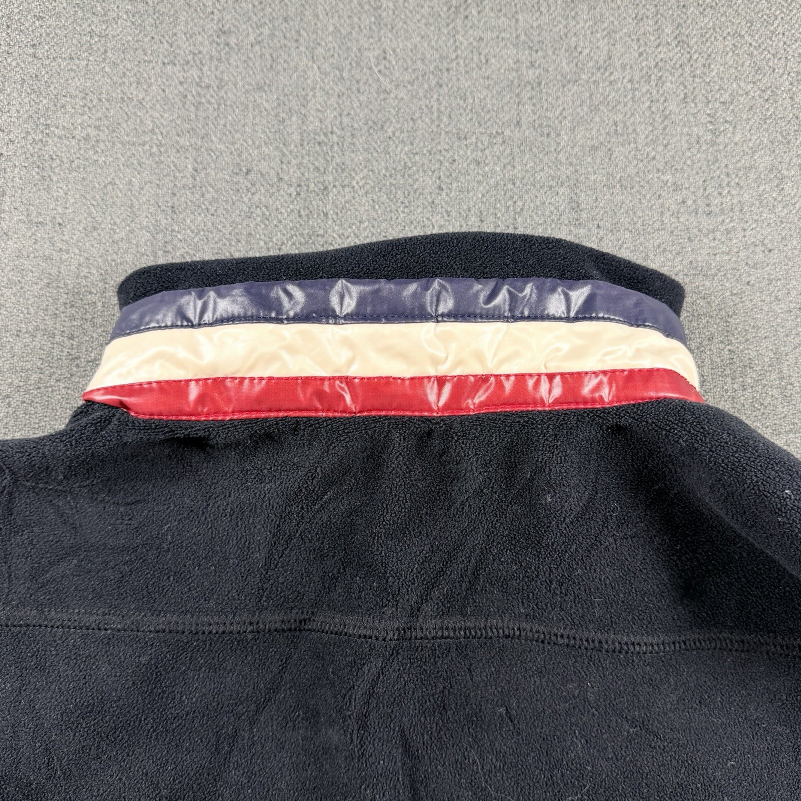 Moncler Grenoble Fleece Jacket Black XL Quilted Nylon Collar & Shoulders, thumbnail 6